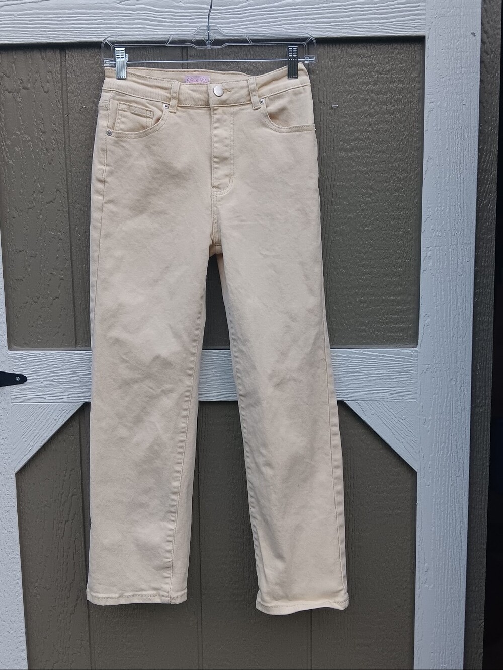 Pink Lily Light Yellow 5-pocket Denim Jeans Size 29